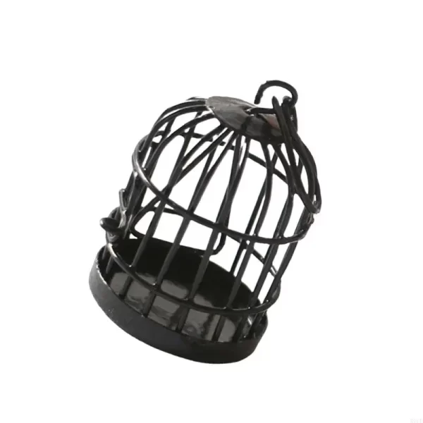 R6FD Delicate Birdcage Educational Toy Birdcage Cage Model Table Desk Model for Collection Miniatures Model - Image 5