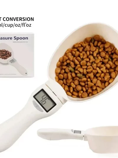 Pet Food Measuring Spoon Scale Kitchen Digital Food Measuring Spoon Suitable for Cat and Dog Food Measuring Digital Spoon Scale