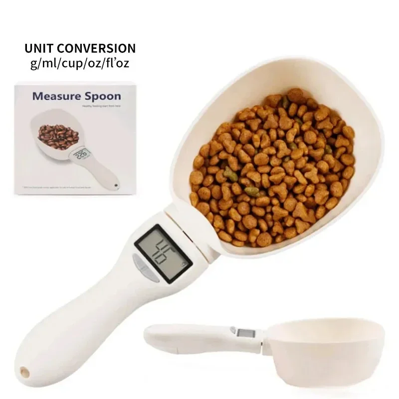 Pet Food Measuring Spoon Scale Kitchen Digital Food Measuring Spoon Suitable for Cat and Dog Food Measuring Digital Spoon Scale