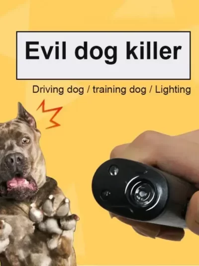 New Ultrasonic Pet Dog Repeller Anti Barking Stop Bark Training Device High Power Dog Training Repellents Without Battery Pet