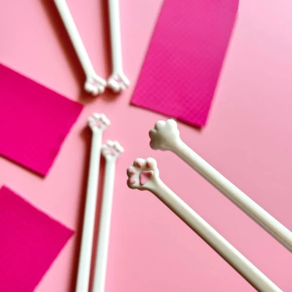 Kitchen Supplies Cute Cat Pink Paw Chopsticks Non-Slip Reusable Cat Paw Chopsticks Durable Cooking Tools Food Clip Gift - Image 5