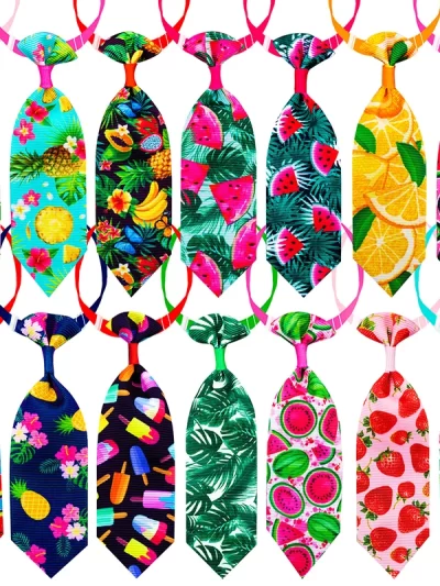 50/100pcs Summer Dog Accessories Small Dog Neckties Pet Supplies Pet  Dog Cat Bowties Dogs Ties For Dogs Pets Grooming Products