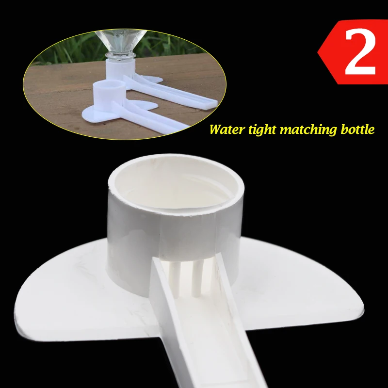 2 Pcs Beekeeping Bees Water Feeder, Bee Entry Plastic White Feeder, Beehive Garden Bee Honey Water Drink Drinkers Feeding Tools - Image 8