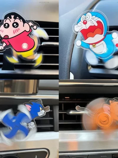 Car Accessories Car Outlet Decoration Rotating Cartoon Acrylic Cat And Mouse Acrylic Children'S Gift Car Ornaments