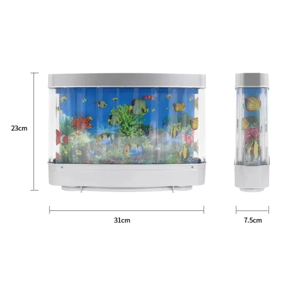 Tropical Fish Tank Lamps Artificial Aquarium Decor Virtual Ocean in Motion Night Light For Children Halloween Christmas Gift Toy - Image 5