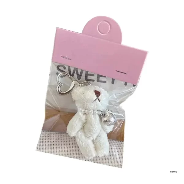 Creative Rabbit/Bear Keyring Bag Pendant Trendy Car Keychain Bag Accessory - Image 9
