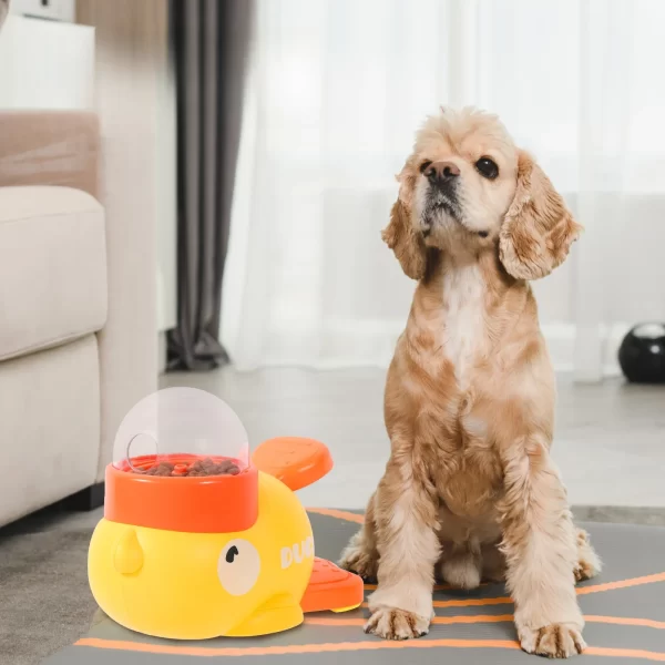 Smart Auto Feeder Interactive Pet Toy for Cat & Dog Dual Slot Timed Food Dispenser with Squeaky Ball Automatic Treat Machine - Image 11