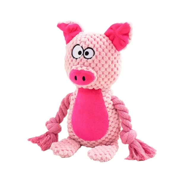 Cartoon Stuffed Toys for Dogs Fox Donkey Tug-Of-War Bite Resistant Puppy Accessories Velvet Teeth Cleaning Pet Interactive Toys - Image 15