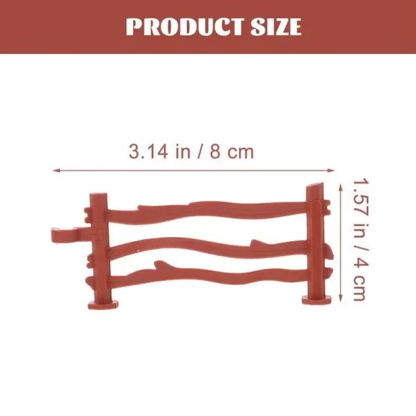 100Pcs Simulation Fence Accessory Farm Horse Corral Fencing Playset Panel Model Barn Accessories Stable Animals Miniature Garden - Image 3