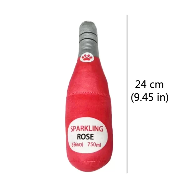 Funny Plush Dog Toys Beer Bottle Shaped Small Large Dogs Squeak Sound Clean Teeth Chew Toy Pets Interactive Playing Supplies - Image 10