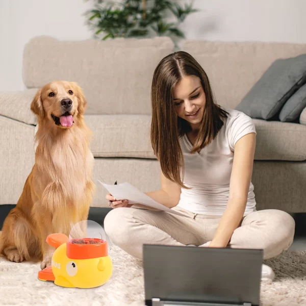 Pet Treat Dispenser, Automatic Snack Feeder for Cat Dog, Anti-Gulping Slow Feeder Bowls for Healthy Eating for Pet Accessories - Image 4