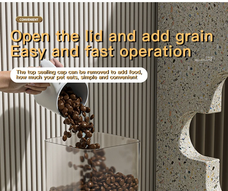 Automatic Cat Feeder & Water Dispenser with Gravity Food Storage Container for Cats and Dogs - Image 23