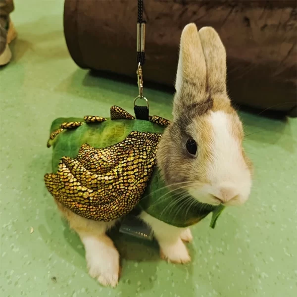 Harness Leash for Rabbit, Dinosaur Costume, Small Animal Clothes, Guinea Pigs, Hamster, Guinea Pigs, Drop Shipping - Image 2
