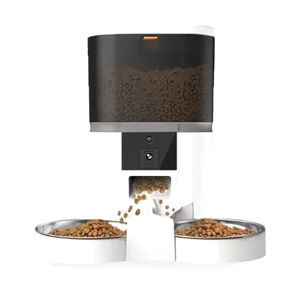 4L Automatic Smart Cat Pet Feeder For 2 Small Animals Food Dispenser Dog Feeding With Camera Voice Video Recording Food Bowl - Image 3