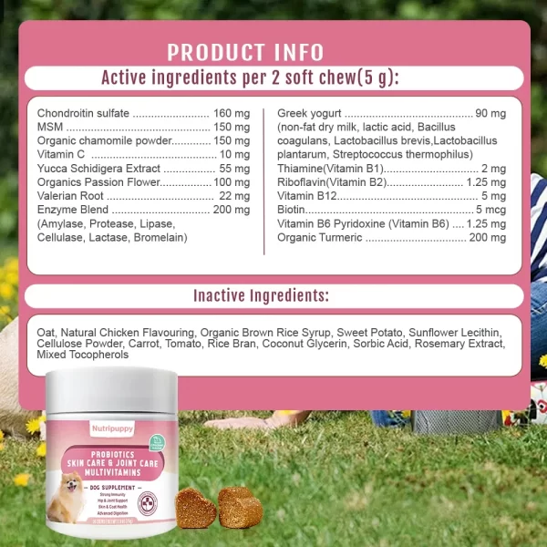 Multivitamin Nutritional Supplement For Dogs -Rich in various Essential Nutrients for Immunity & Growth - Puppy to Senior Dogs - Image 5