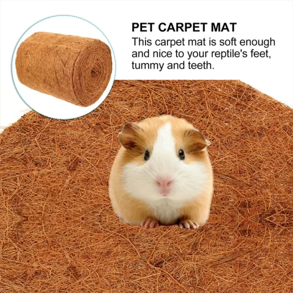 Reptile Carpet Coconut Palm Mat Animal Area Rugs Pet Carpet Reptile Terrarium Liner Insect Fiber Plant Coir Fibre Supplies - Image 11
