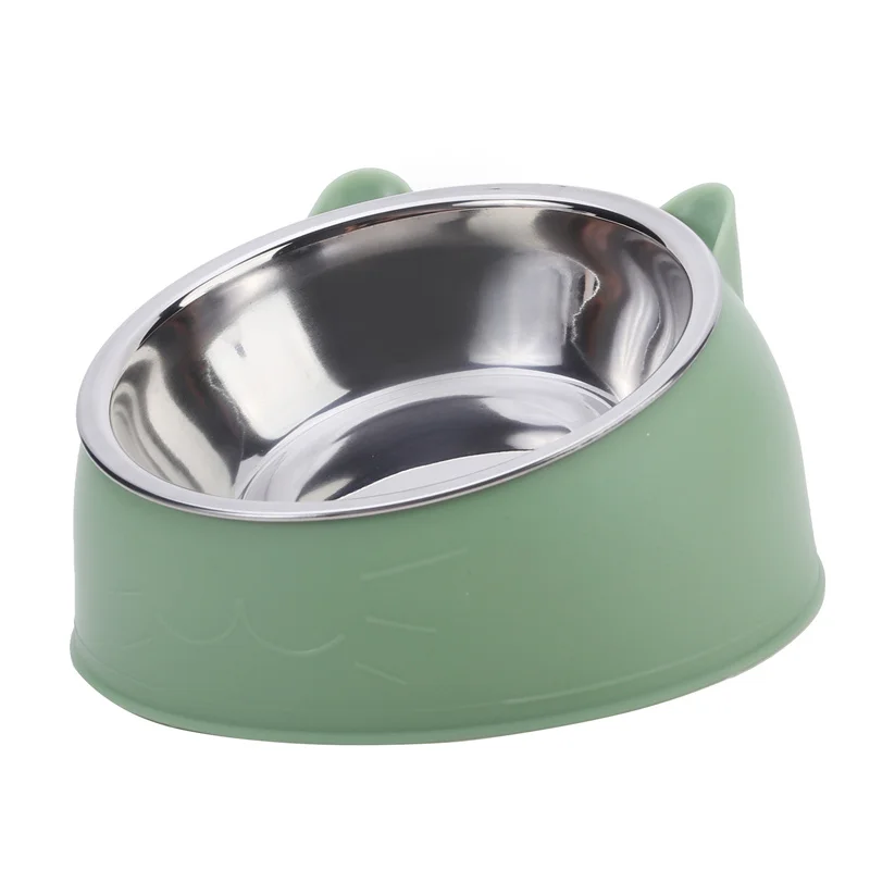 100ML Cat Dog Bowl 15 Degrees Raised Non Slip Puppy Base Cat Food Drinking Water Feeder Tilt Safeguard Neck Pet Bowl Accessories - Image 12