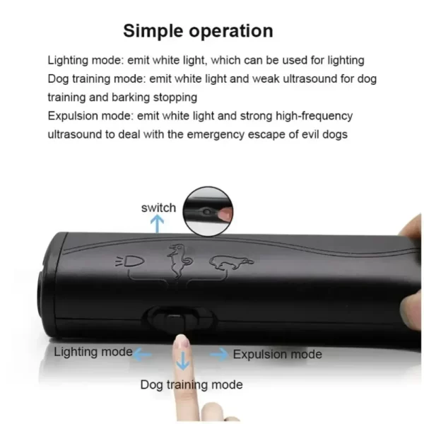 New Ultrasonic Pet Dog Repeller Anti Barking Stop Bark Training Device High Power Dog Training Repellents Without Battery Pet - Image 12