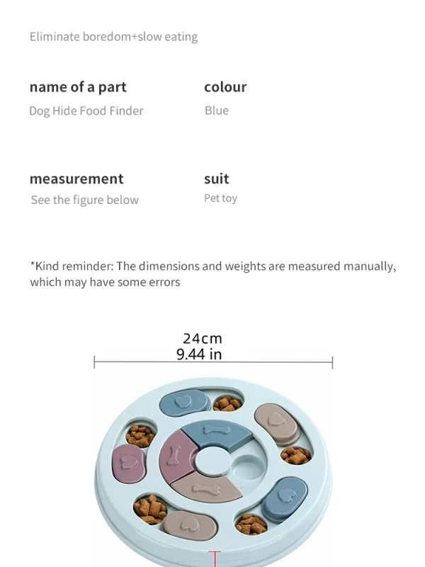 Pet Feeder Dog Educational Toys Increase Puppy Intellectual Food Dispenser Interactive Educational Feeding Toys - Image 7