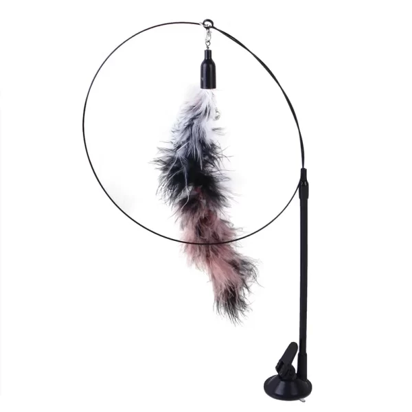 Cat Toys Simulation Bird interactive Sucker Feather Bird with Bell Cat Stick Toy for Kitten Playing Teaser Wand Toy Cat Supplies - Image 9