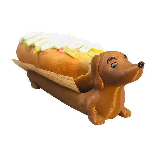 Cute Dachshund Dog Shaped Cube Food Tray Novelty Spercial Sausage Dog Meal Plate For Home Decoration - Image 7