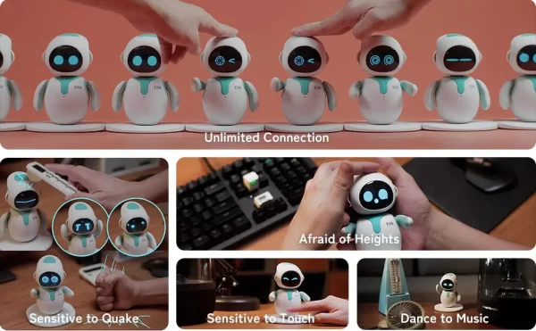 Eilik A Cute Robot Pets Toys with Abundant Emotions Animations and Mini Games Your Perfect Desk Touch Interactive Companion - Image 4