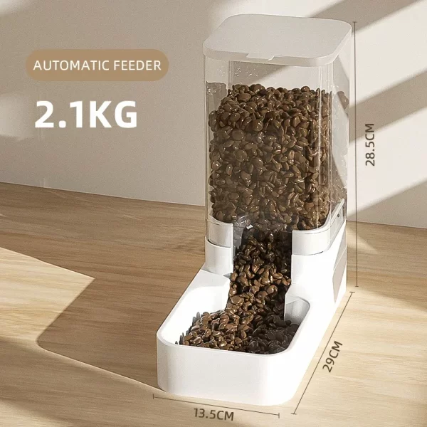 New Pet Dog Feeder Cat Automatic Feeding Water Bowl Transparent Pet Food Storage Dispenser Container Puppy Kitten Accessories - Image 8