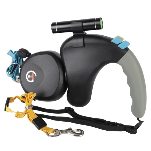 Dual Dog Rope Leash Pet Traction Rope Belt Retractable for 2 Dogs Walking Double with Light Rotation Pet Rope Pet Supplies - Image 7