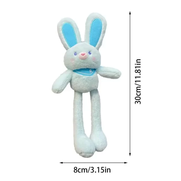 Pull The Rabbit Basket Stuffers Rabbit Keychain Pull Up Rabbit Plush Toys Soft Plushie Toys Stress Relief Rabbit Toy Birthday - Image 6