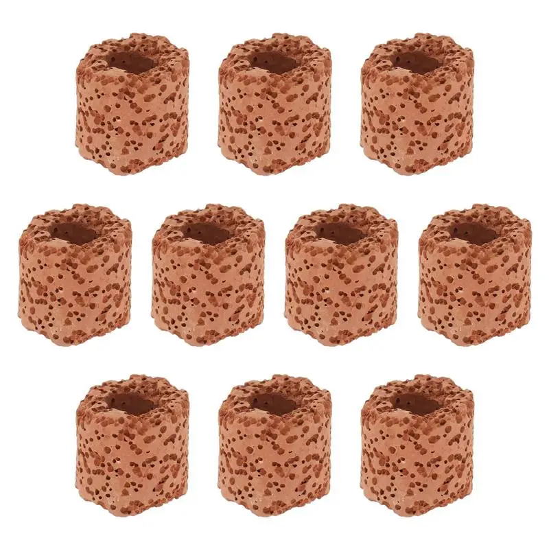 10pcs Aquarium Ceramic Holder For Plants Weights Pot Aquatic Filter Fish Tank Media Aquarium Breeding Isolation Box Function