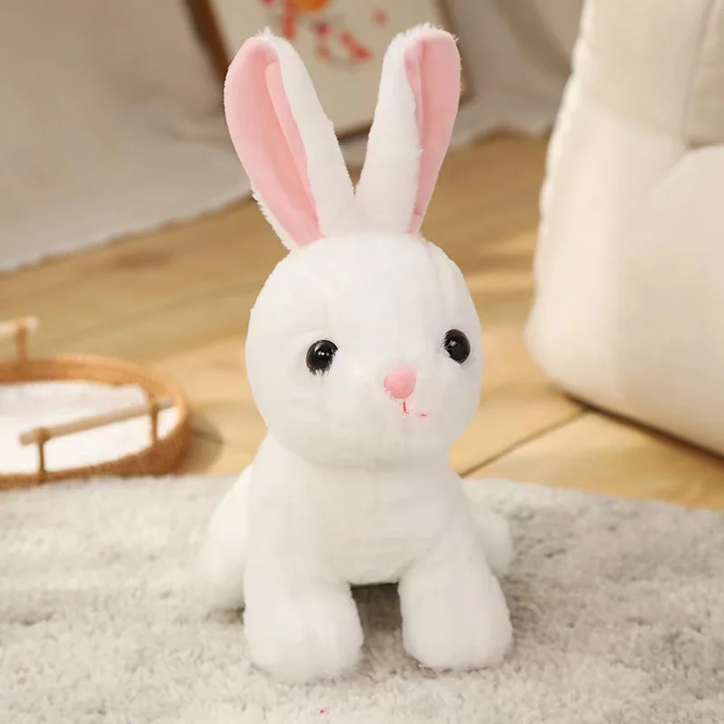 Rabbit plush toy plush animal rabbit doll simulation rabbit children's toys birthday Christmas gift girl boy - Image 19