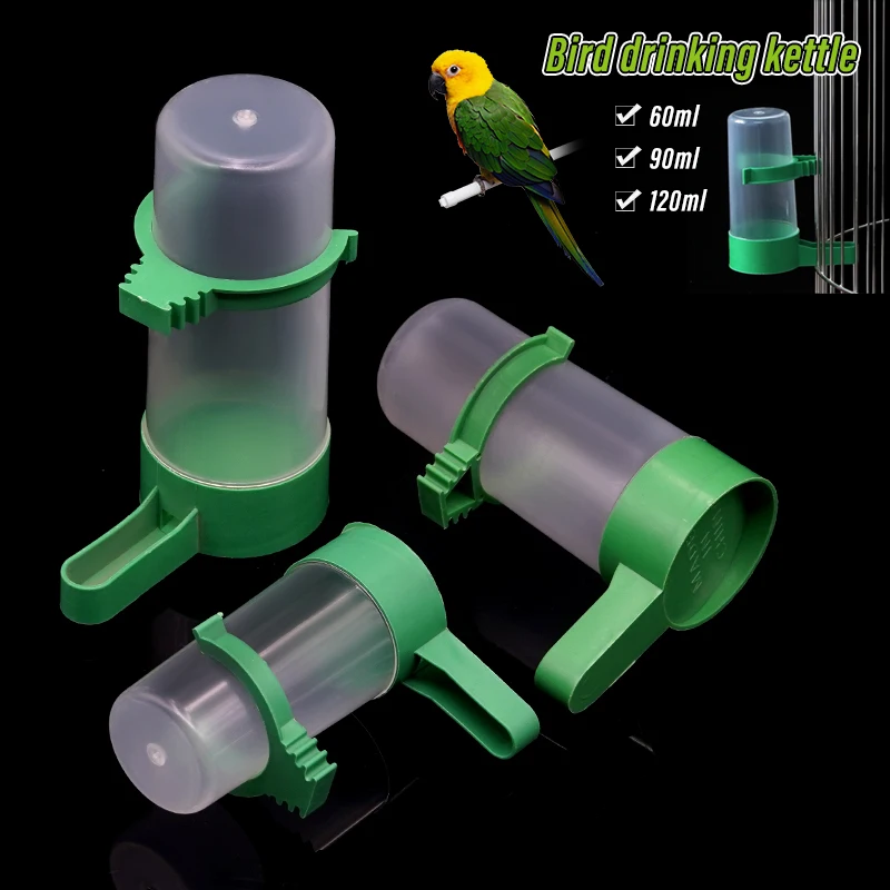1Pcs Pet Bird Parrot Automatic Drinker Cups Feeder Bottle Bird Cage Parrot Feeding Tool Automatic Feeder Bowls And Drinkers - Image 12