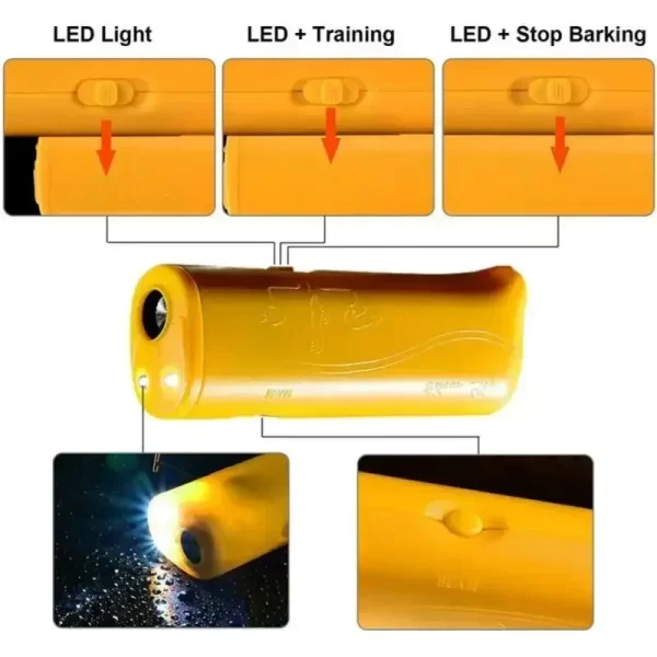 New Ultrasonic Pet Dog Repeller Anti Barking Stop Bark Training Device High Power Dog Training Repellents Without Battery Pet - Image 5