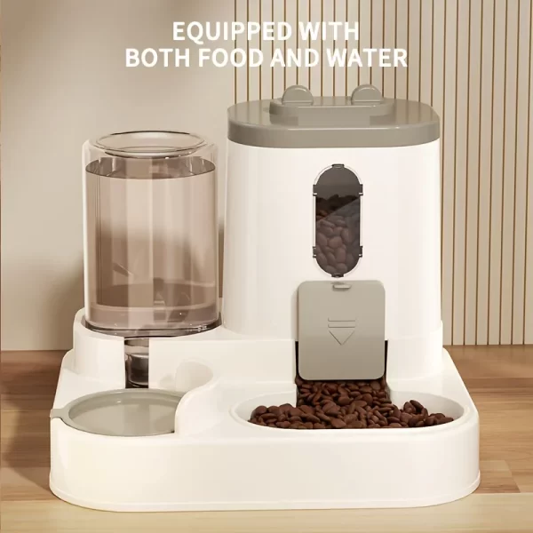 2in 1 Cat Food Dispenser Water and Food Integrated Fully Automatic Cat Food Feeding and Water Dispenser Cute Water Dispenser - Image 5