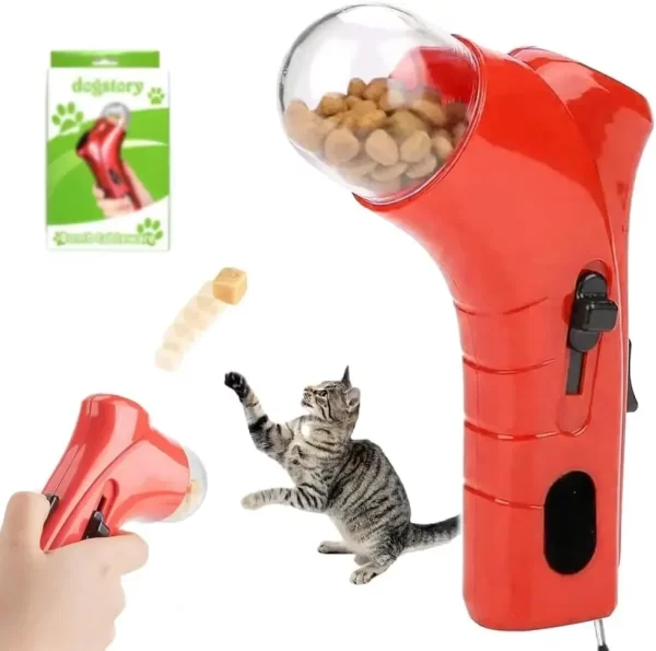 Dog and Cat Treat Launcher - Fun Training Feeder Toy with Food Dispenser Perfect for Exercise&Bonding During Walks Pet Supplies - Image 8