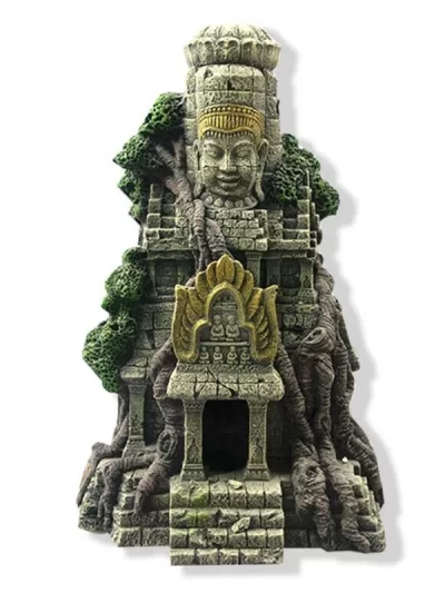 1Pc Vietnamese Temple Fish Tank Landscaping Ornament Simulation Crafts Aquarium Decorations Entertainment Hiding Place