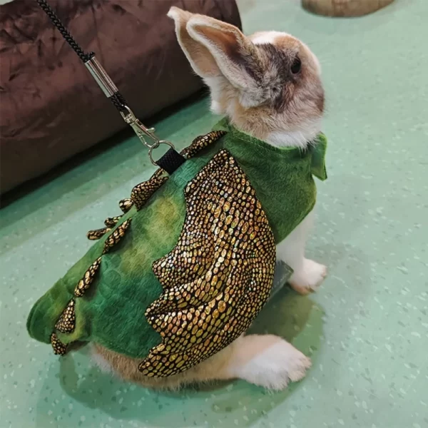 Harness Leash for Rabbit, Dinosaur Costume, Small Animal Clothes, Guinea Pigs, Hamster, Guinea Pigs, Drop Shipping - Image 3