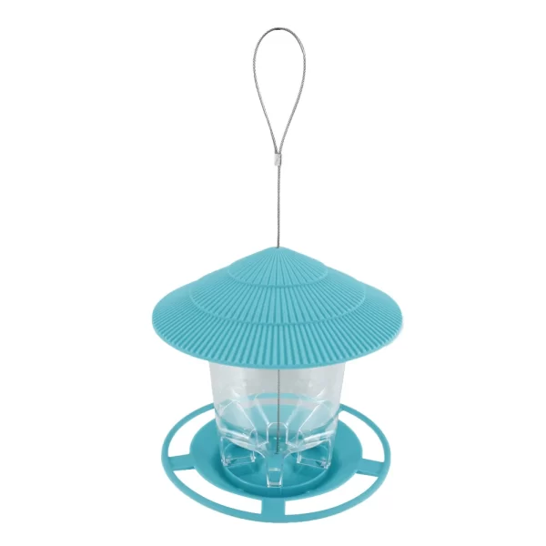 Bird Feeder Automatic Hanging Outdoor Garden Gazebo Wild Bird Feeding Container With Hang Rope House Decor Pet Supplies - Image 8
