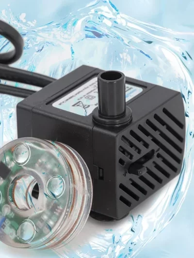3W/5W Submersible Aquariums Fish Tanks Water Pump with  Colorful LED Lights for Fishbowl and Outdoor Fountains