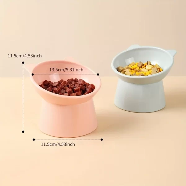 1pcs Raised Cat Food Bowls Anti Vomiting, Pet Food Bowl for Flat-Faced Cats,Small Dogs,Protect Pet's Spine,Dishwasher Safe - Image 4