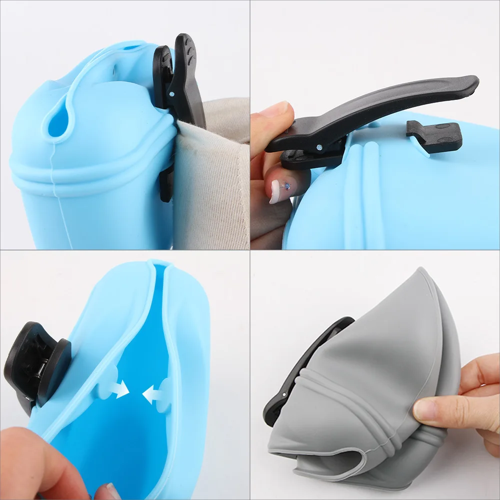 Silicone Dog Treat Bag Pet Portable Dog Training Waist Bag Outdoor Feeder Puppy Snack Pouch Food Reward Storage Bag Pet Supplies - Image 3