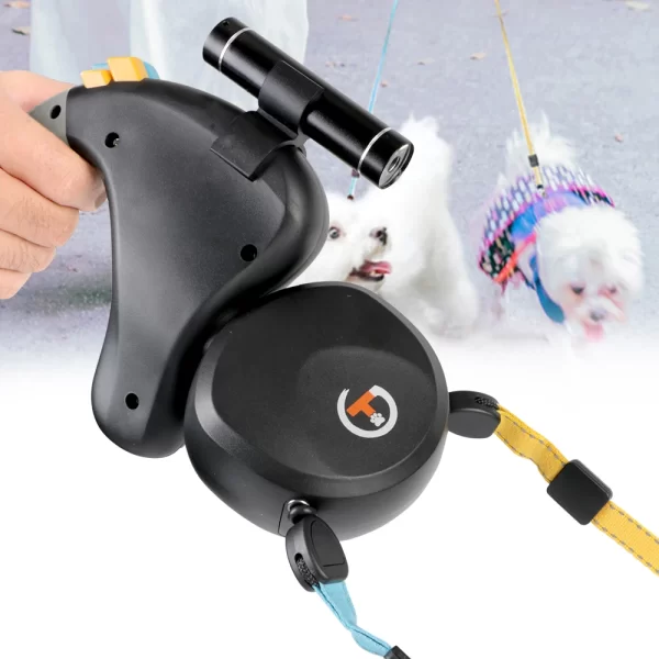 Dual Dog Rope Leash Pet Traction Rope Belt Retractable for 2 Dogs Walking Double with Light Rotation Pet Rope Pet Supplies - Image 6