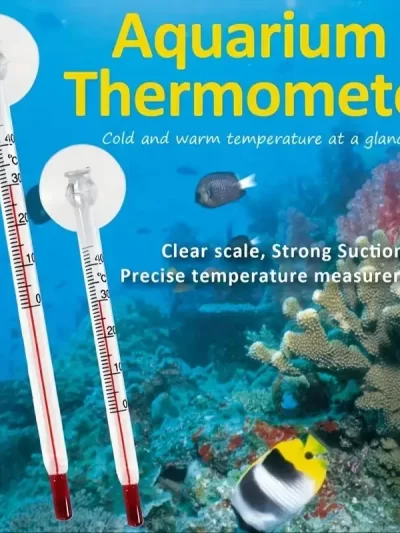 digital electronic temperature meter for aquariums, measures temperature of precious fish, fresh and salt water, E2shopping, 2 p