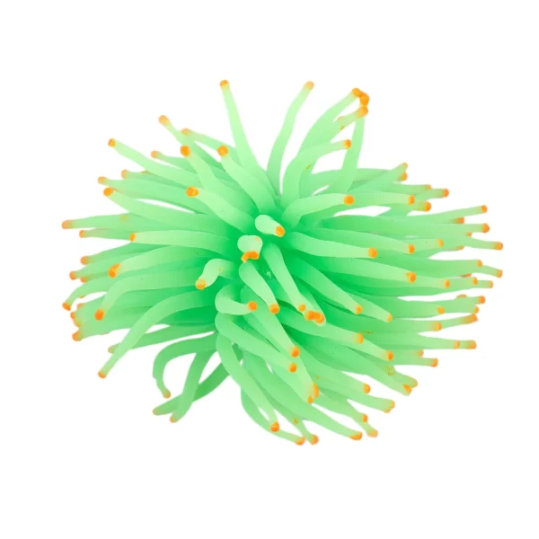 Aquarium Decorative Green Silicone Sea Anemone Fish Tank Ornament - Image 3