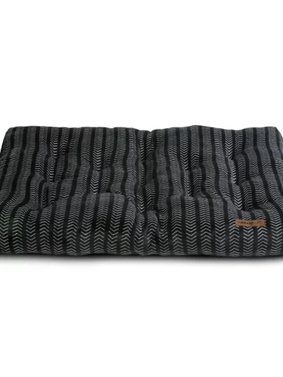 Tufted Pillow Pet Bed, Extral Large, Black, 38" x 48"