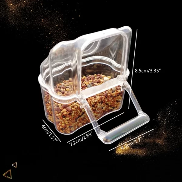 Bird Food Container Feeder Seed Food Container for Cage Accessories for Budgerig - Image 6