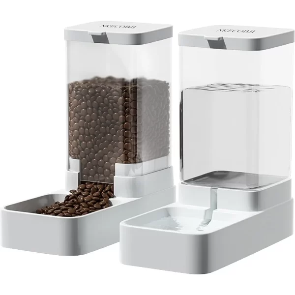 Pet Automatic Feeder Gravity Dispenser Food Storage Bucket Large Capacity Food Grade Materials Simple Cleaning for Cat Dog
