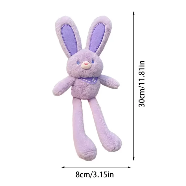 Pull The Rabbit Basket Stuffers Rabbit Keychain Pull Up Rabbit Plush Toys Soft Plushie Toys Stress Relief Rabbit Toy Birthday - Image 11