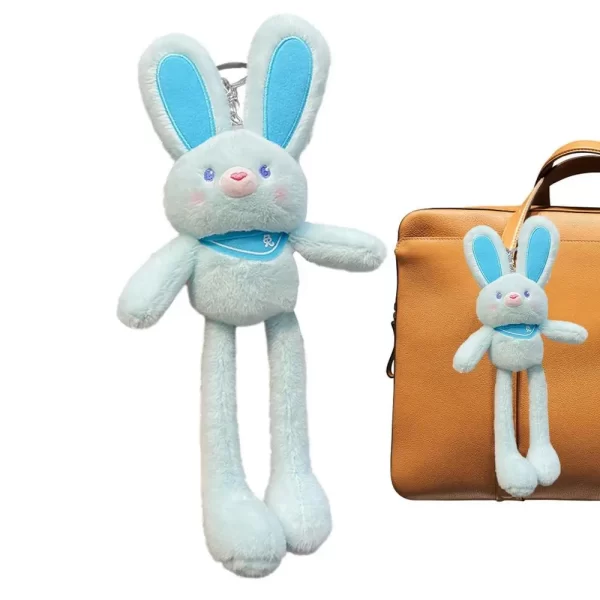 Pull The Rabbit Basket Stuffers Rabbit Keychain Pull Up Rabbit Plush Toys Soft Plushie Toys Stress Relief Rabbit Toy Birthday - Image 18