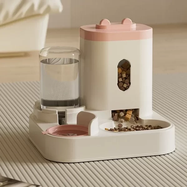 New automatic feeder cat and dog food bowl with water dispenser pet large-capacity anti-overturning cat water dispenser - Image 9
